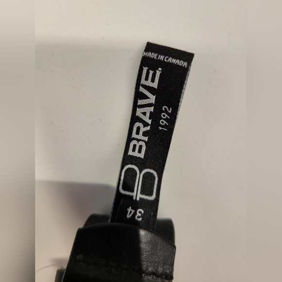 Brave Leather Belt - Size 34 - Black - Picture 4 of 8
